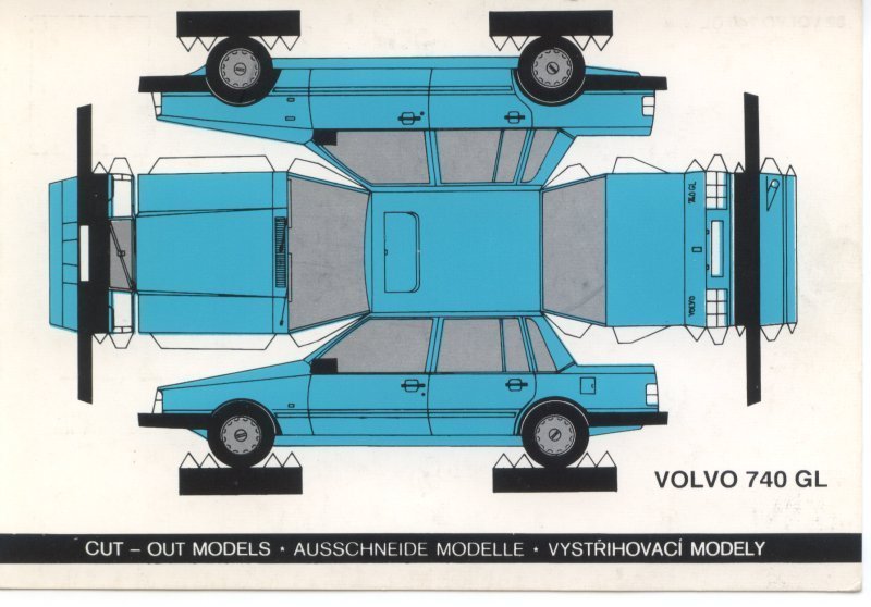 Volvo vystřihovánky